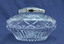 Gorgeous Signed ROYAL DOULTON Crystal Cut Glass Table Centrepiece Rose Bowl 18cm
