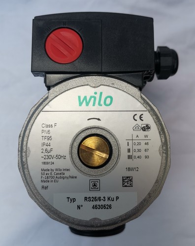 Wilo type rs25 ku - type,