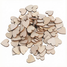 10pcs Hearts Wooden Die Cuts