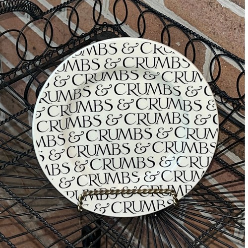 Bread butter plate black - &,