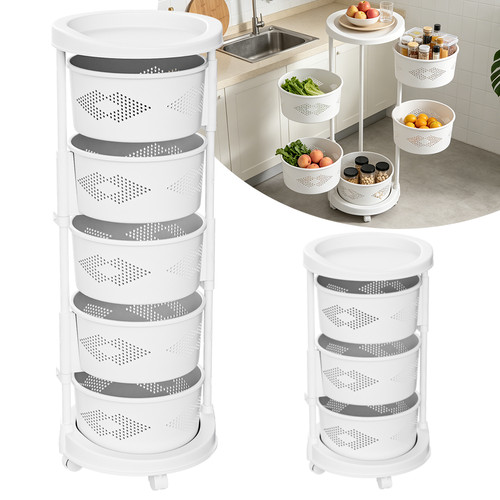 Rotating storage rack trolley - rotating,