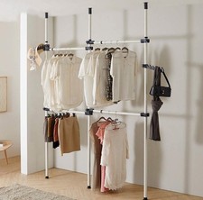 House of Home Heavy Duty Triple Telescopic Clothes Rail