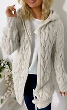 Women Ladies Cardigan Cable