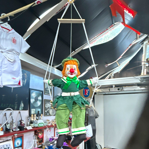 Vintage hanging clown - vintage,
