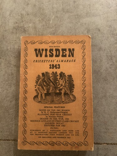 1943 wisden linen - linen, with