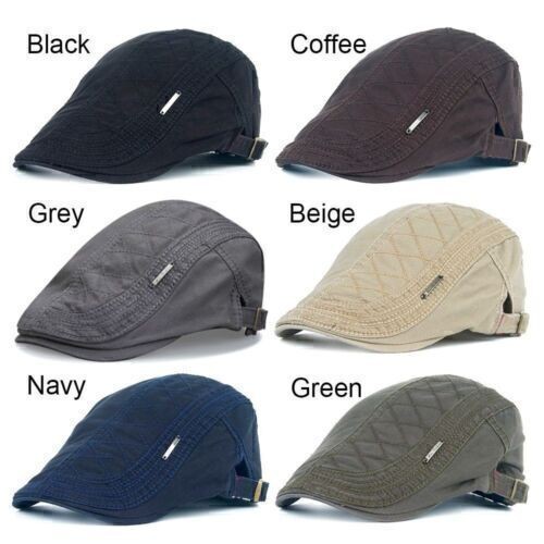 Brushed cotton flat cap - cotton,