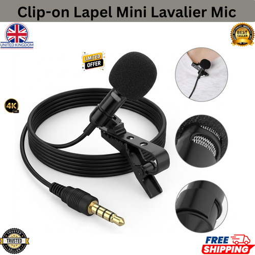 Clip lapel mini lavalier - clip-on,