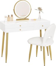 White dressing table - dressing, wood