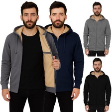 Mens Sherpa Hoodie Fleece Fur
