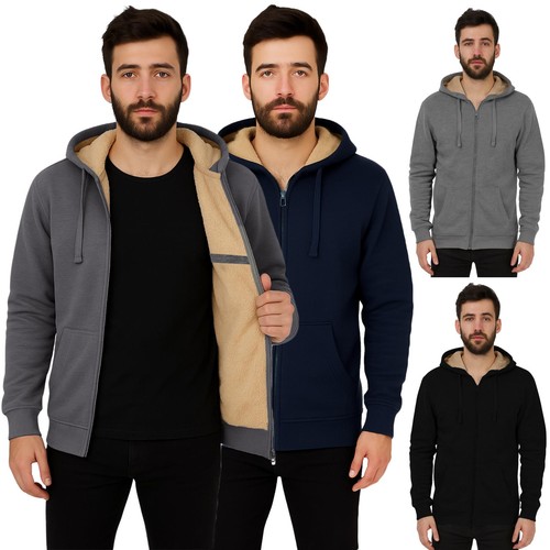 Mens sherpa hoodie - mens, fleece