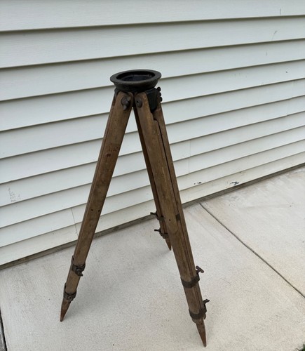 Vintage wood surveyor transit - wood,