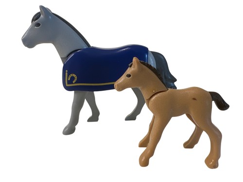 Playmobil horses lot gray - lot, 2