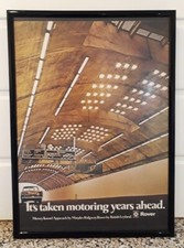 Framed original Classic Car Ad