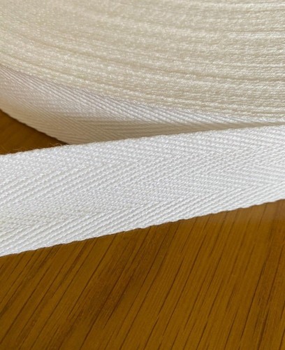 White 100 cotton webbing - 100%,