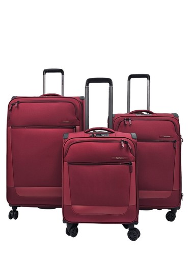 Lightweight burgundy suitcases - burgundy,