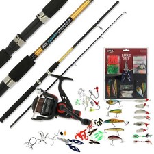 Spinner fishing setup - spinner, rod