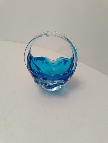 Art glass basket freeform - basket,