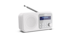 Sharp DRP420WH Tokyo Portable DAB Digital Radio With Bluetooth, Snowy White