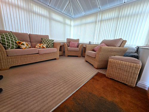 Beige rattan wicker piece - beige,