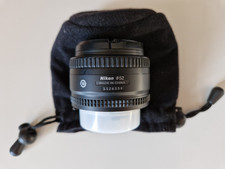 Nikon AF Nikkor 50mm F/1.8D AND Pouch