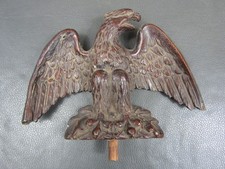 Vintage composite eagle clock