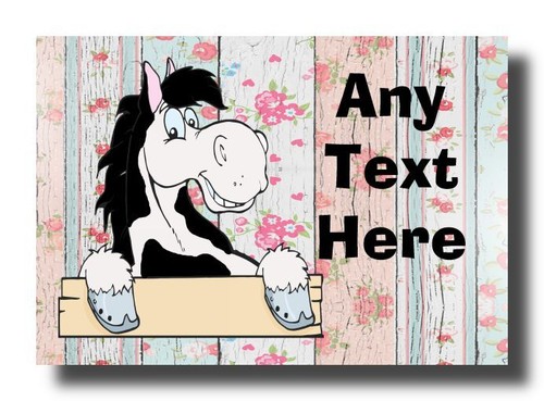 Piebald horse floral - piebald,
