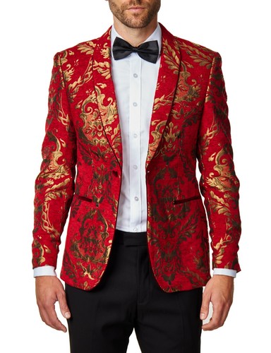Mens gold brocade - brocade, paisley