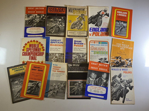 Vintage speedway programmes - speedway,