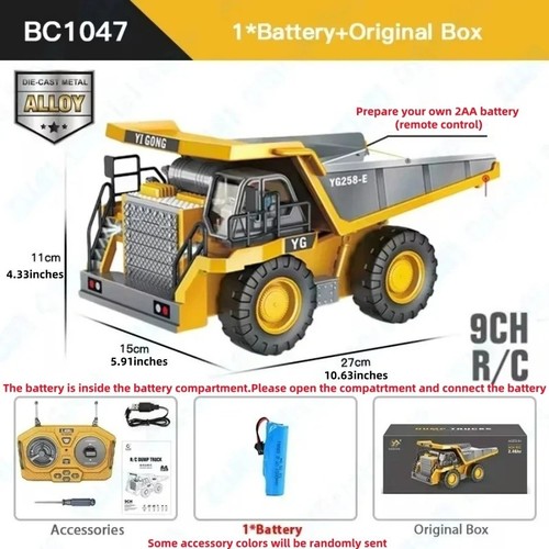 Remote control excavator toy - remote,