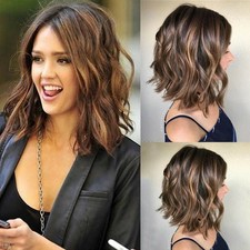 Curly Wig Bob Wavy Full Hair