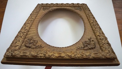 Antique ornate gold picture - antique,