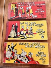 Three Mary Mouse Cartoon Strip Books Imagined By Enid Blyton