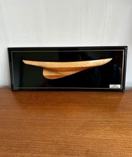 Vintage Half  hull Model Wooden Sailing Ship Boat yacht endeavour 