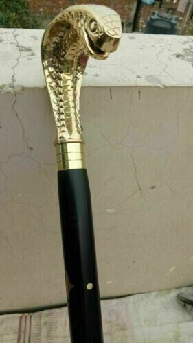 Vintage brass snake head - vintage,