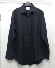 John Francomb Black Fully Fitted Shirt Shirt Size 16.5 Collar