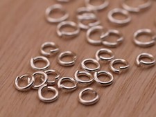 925 Sterling Silver HEAVY OPEN JUMP RINGS - 5mm, 6mm, 8mm, 9mm WHOLESALE