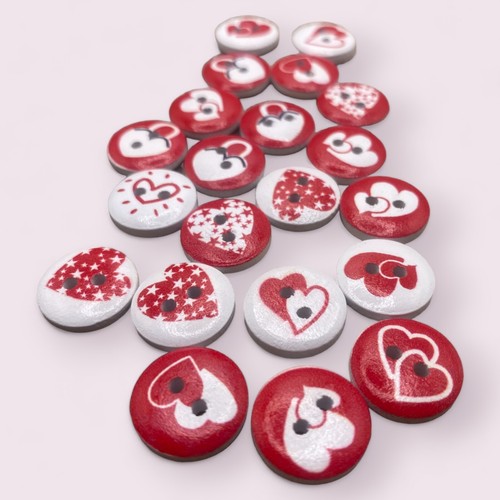 15mm wooden buttons - 15mm,