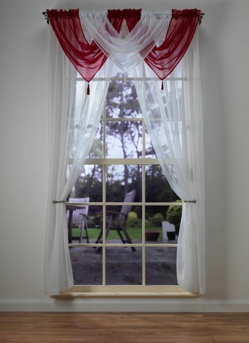 Piece plain voile curtain - plain,