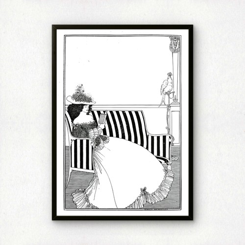 Woman reading aubrey - by,