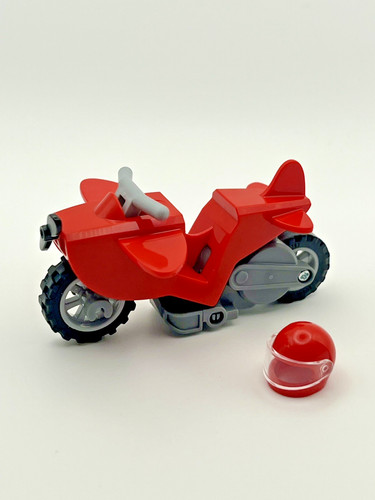 Lego red stunt bike - lego,