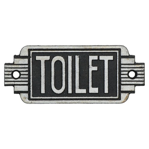 Art deco toilet - art, cast