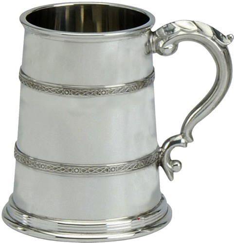 Pewter tankard handmade celtic - tankard,
