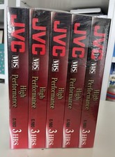 5x 3 hours JVC E-180 VHS High
