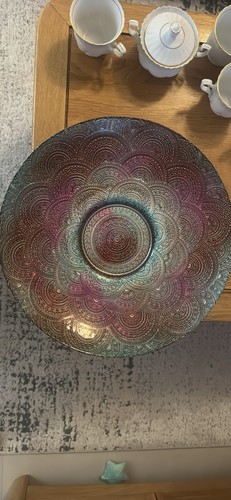 Large decorative bowl purple - decorative,