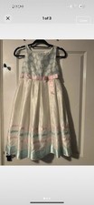 Dress To impress Bhs Girls Age 12 Years White Pink Green Occasion Prom Dress