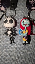 Jack & sally The Nightmare Before Christmas Keychains Keyring Bag Charm New