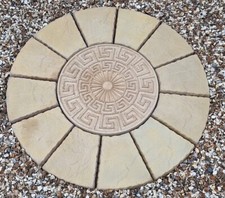 Stone concrete greek key - key, set