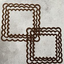 Used Spellbinders Nestabilities Grand Scalloped Squares set of 6 dies