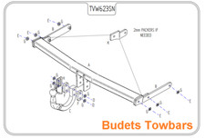 Audi A3 Towbar  2003 to 2012 3