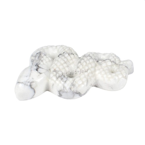 53mm carved gemstone snake - carved,